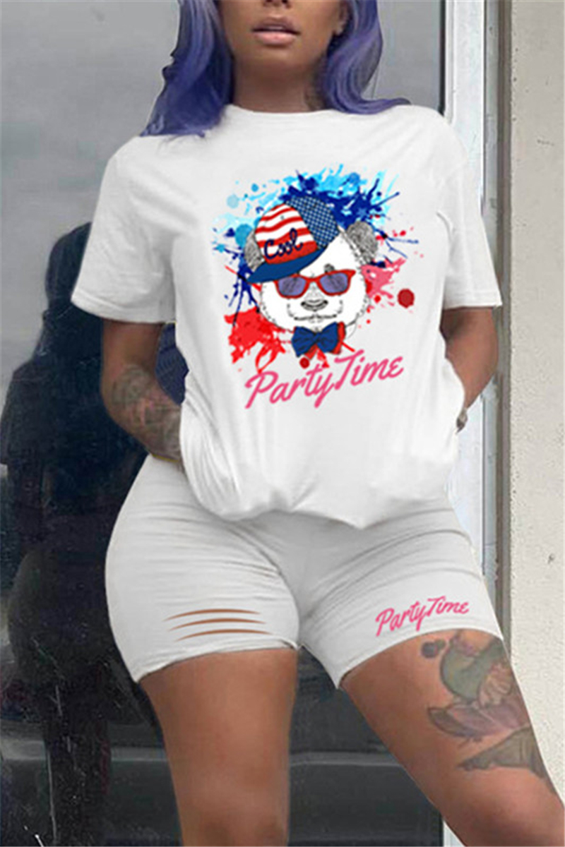 ladies t shirt and shorts set