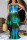Blue Sexy Casual Print Tie Dye Backless Spaghetti Strap Sleeveless Dress