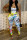 White Fashion Sexy Print Backless Strap Design Spaghetti Strap Skinny Jumpsuits