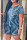 Light Blue Fashion Casual Print Basic O Neck Short Sleeve Two Pieces