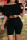 Black Fashion Casual Solid Basic Off the Shoulder Half Sleeve Two Pieces