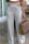Grey Fashion Casual Solid Hollowed Out Regular High Waist Wide Leg Trousers