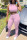 Pink Fashion Vest Top Trousers Sports Set