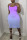 Purplish Blue Sexy Casual Gradual Change Print Backless Spaghetti Strap Sleeveless Dress