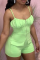 Light Green Sexy Solid Patchwork Spaghetti Strap Skinny Jumpsuits