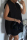 Black Fashion Casual Solid Basic Turndown Collar Sleeveless Shirt Dress
