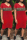 Red Fashion Casual Print Leopard Patchwork V Neck Short Sleeve Dress
