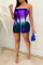 Red Fashion Sexy Print Backless Strapless Skinny Romper