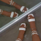 White Casual Street Hollowed Out Patchwork Opend Out Door Shoes