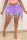 Purple Fashion Sexy Mid Waist Tassel Denim Shorts