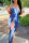 Blue Sexy Fashion Print Strapless Slim Dress