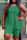 Green Fashion Casual Solid Basic O Neck Plus Size Two Pieces