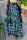Blue Fashion Casual Plaid Print Split Joint Regular High Waist Skirt