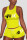 Yellow Fashion Casual Printed Sleeveless Top Sports Set
