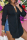 Black Fashion Casual Solid Slit Turndown Collar Tops