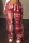Red Fashion Casual Print Tassel Regular Mid Waist Trousers