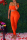 Orange Fashion Sexy Solid Hollowed Out Off the Shoulder Short Sleeve Two Pieces