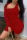 Red Sexy Casual Solid Hollowed Out Asymmetrical Oblique Collar Skinny Romper
