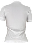 White Fashion Personality T-shirt