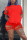 Red Fashion Casual Short Sleeve Shorts Set