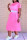 Pink Sexy Casual Solid See-through O Neck Short Sleeve Three-piece Set