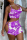 Purple Sexy Print Hollowed Out Backless Spaghetti Strap Sleeveless Two Pieces