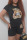 Black Casual Animal Print Split Joint O Neck Short Sleeve Two Pieces