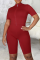 Black Sexy Solid Patchwork Zipper Collar Skinny Jumpsuits