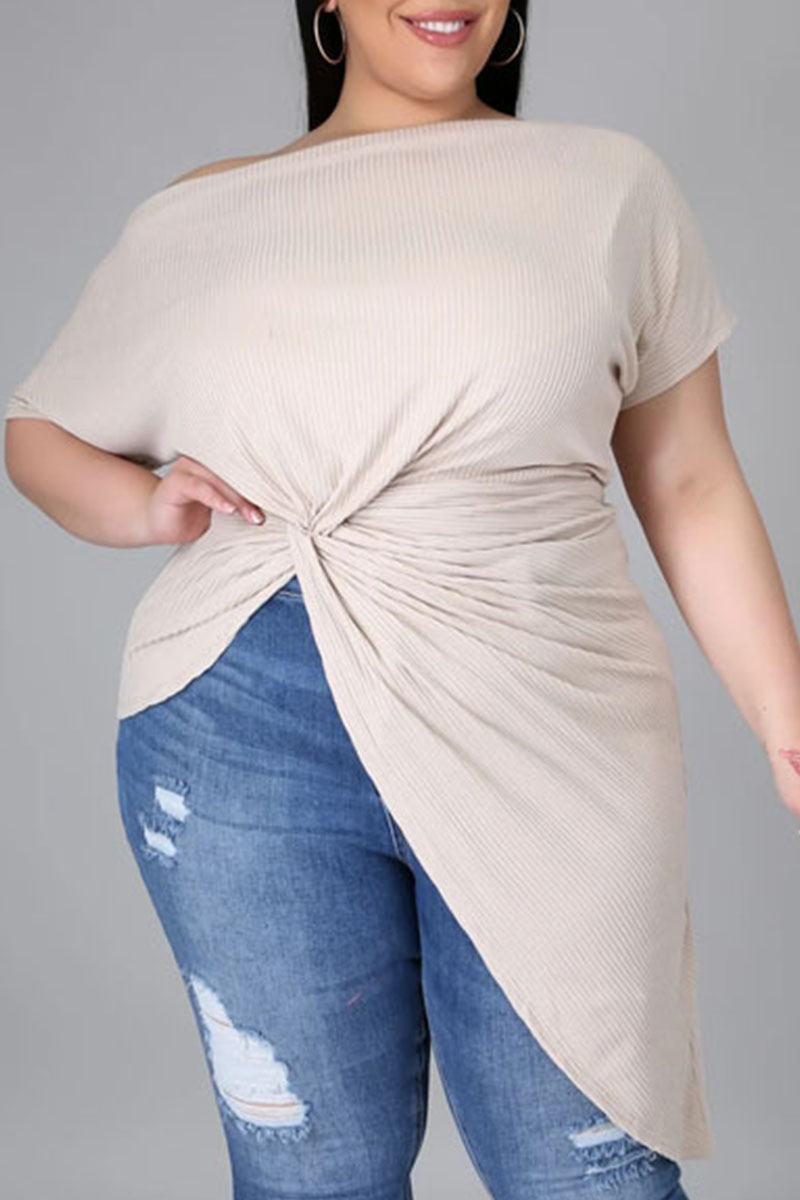 asymmetrical tops plus size