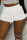 White Sportswear Solid Patchwork Straight High Waist Straight Solid Color Bottoms