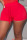 Red Sportswear Solid Patchwork Straight High Waist Straight Solid Color Bottoms