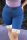 Medium Blue Casual Patchwork Tassel Skinny Denim Shorts