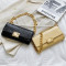 Black Fashion Casual Solid Chains Bags