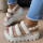 White Fashion Casual Hollowed Out Patchwork Sandals