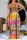 Khaki Sexy Casual Print Tie Dye Backless Spaghetti Strap Sleeveless Dress