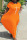 Orange Casual Print Patchwork Asymmetrical O Neck Short Sleeve Dress Plus Size Dresses