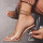 Apricot Fashion Casual Patchwork Fish Mouth Shoes