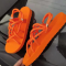 Orange Casual Street Hollowed Out Split Joint Opend Out Door Shoes
