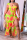 Multicolor Sexy Print Patchwork One Shoulder Irregular Dress Plus Size Dresses