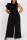 Black Fashion Casual Solid Split Joint O Neck Plus Size Jumpsuits