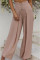 Pink Fashion Casual Solid Color Trousers