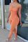 Purplish Red Sexy Solid Bandage Hollowed Out Strapless Regular Jumpsuits