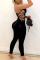Black Sexy Solid Bandage Hollowed Out Strapless Regular Jumpsuits