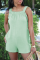 Green Sexy Solid Split Joint Spaghetti Strap Straight Jumpsuits