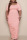 Pink Casual Solid Patchwork Fold U Neck Straight Plus Size Dresses
