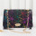 Black Purple Fashion Casual Print Chains Messenger Bags