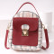 Red Fashion Casual Patchwork Zipper Backpack