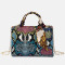 Blue Fashion Casual Animal Print Chains Shoulder Messenger Bag