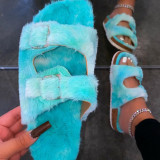 Blue Fashion Casual Hollowed Out Comfortable Slippers