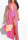 rose red Hooded Out Solid Mesh Patchwork Casual Sexy Cover-Ups & Beach Dresses（without underwear）